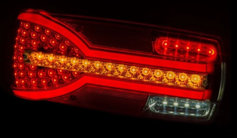 Right LED Rear light dynamic warning light 12-24v 1.5m cable - 3