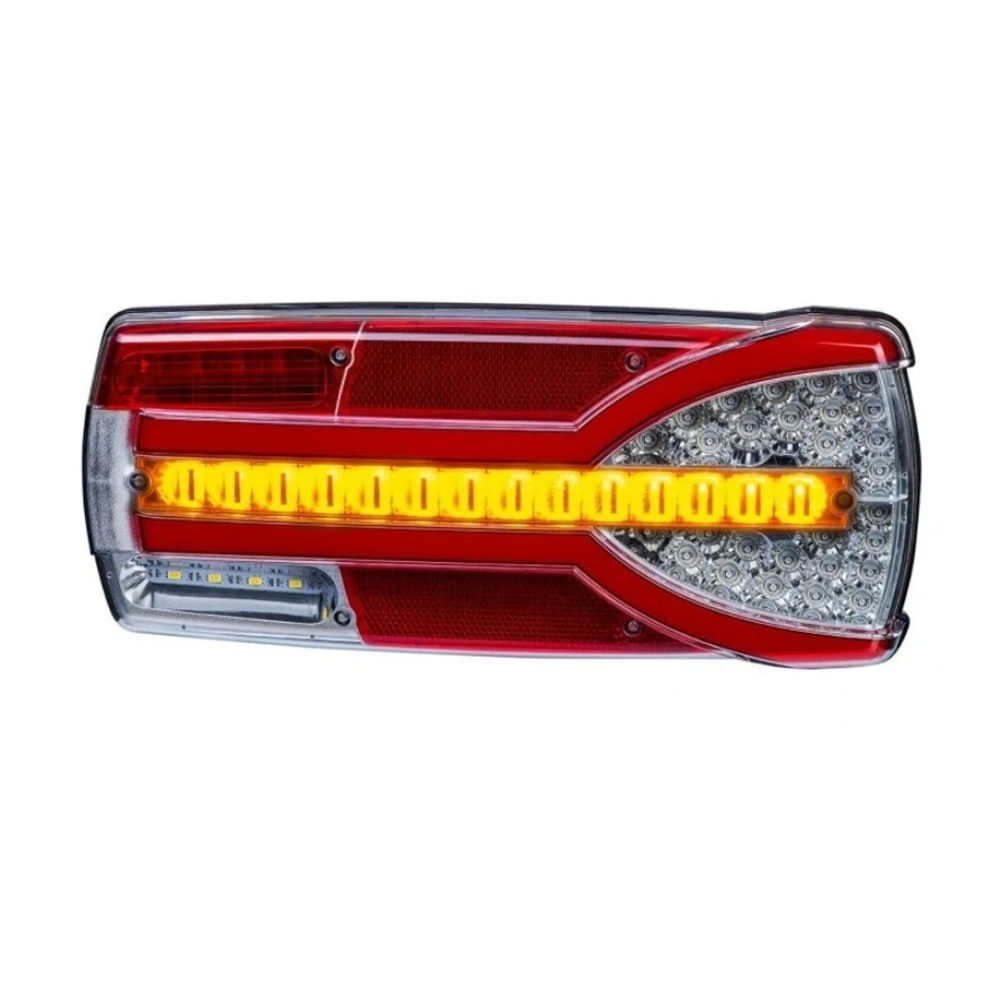 Right LED Rear light dynamic warning light 12-24v 7-PIN AMP connector