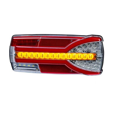 Right LED Rear light dynamic warning light 12-24v 7-PIN AMP connector