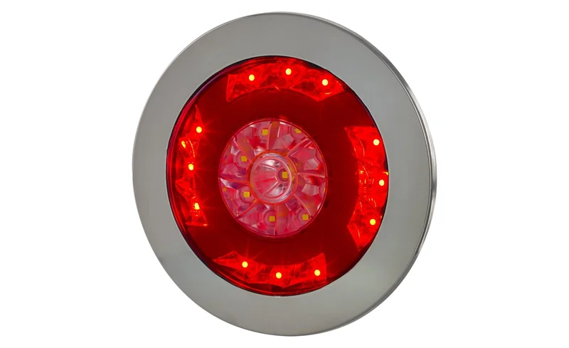 Recessed LED fog light with reverse light 120mm. 12-24v 1.5m. cable - 8