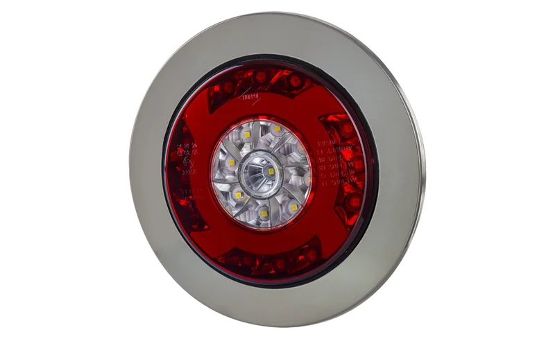 Recessed LED fog light with reverse light 120mm. 12-24v 1.5m. cable - 5