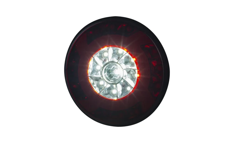 LED fog light with reverse light 120mm. surface mounted 12-24v 1.5m. cable - 3