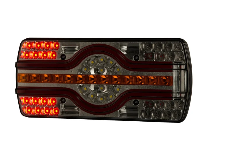 LED neon rear light with license plate light 12-24v 2.0m cable - 6