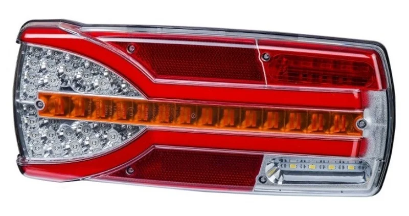 Left LED Rear light dynamic warning light 12-24v 7-PIN AMP connector