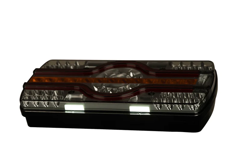 Venstre LED Baklys med skiltbelysning 12-36V 50cm kabel - 4