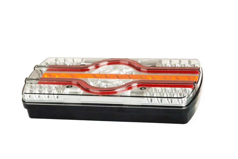 Venstre LED Baklys med skiltbelysning 12-36V 50cm kabel - 3