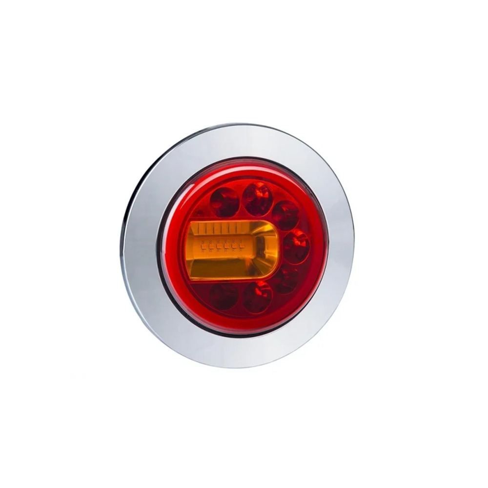 Links LED combination Leuchte 120mm. eingebaut 12-24v 1.5m. Kabel