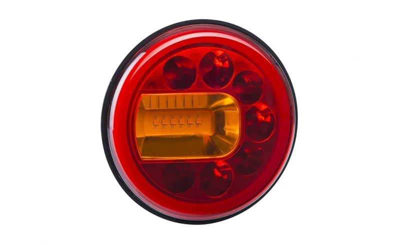 Venstre LED kombinasjonslys 120 mm, overflatemontert, 12-24V, 1,5m kabel.