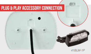 LED Slimline Baklys uten skiltbelysning 12-24V 40cm kabel - 3