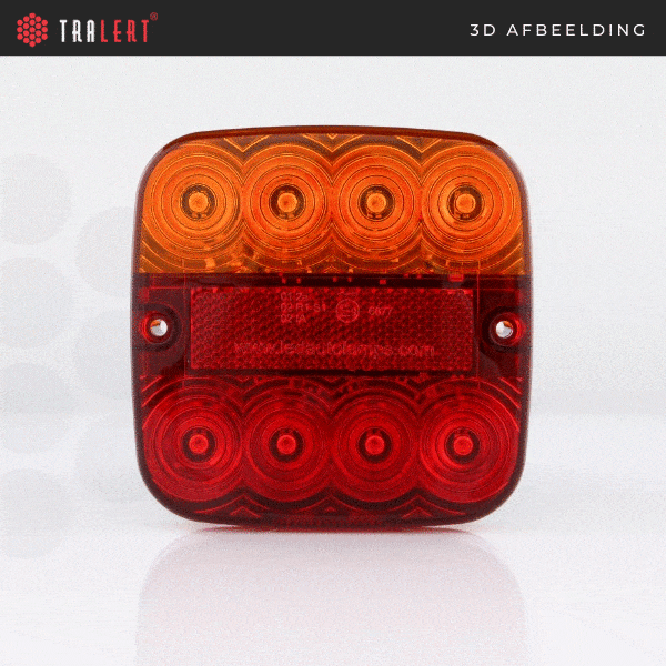 LED compact rear light 12v 50cm. cable - 3