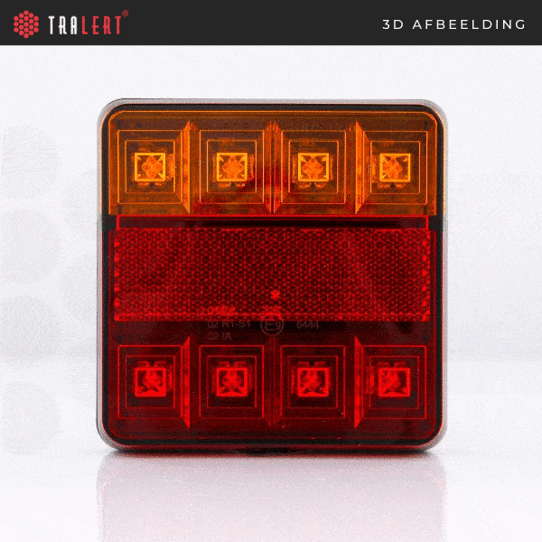 LED Rear light compact without license plate light 12v 40cm. cable - 2