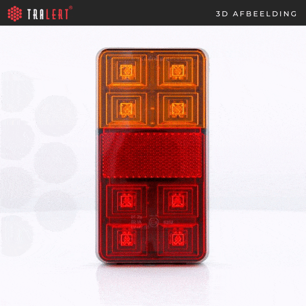 brake light, rear light/directional light/reflector 12v twin pack - 2