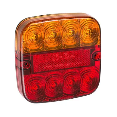 LED kompakt Bakljus med skyltbelysning 12V 50cm kabel