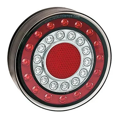 LED Bakljus i kromlook 12-24V 40cm kabel