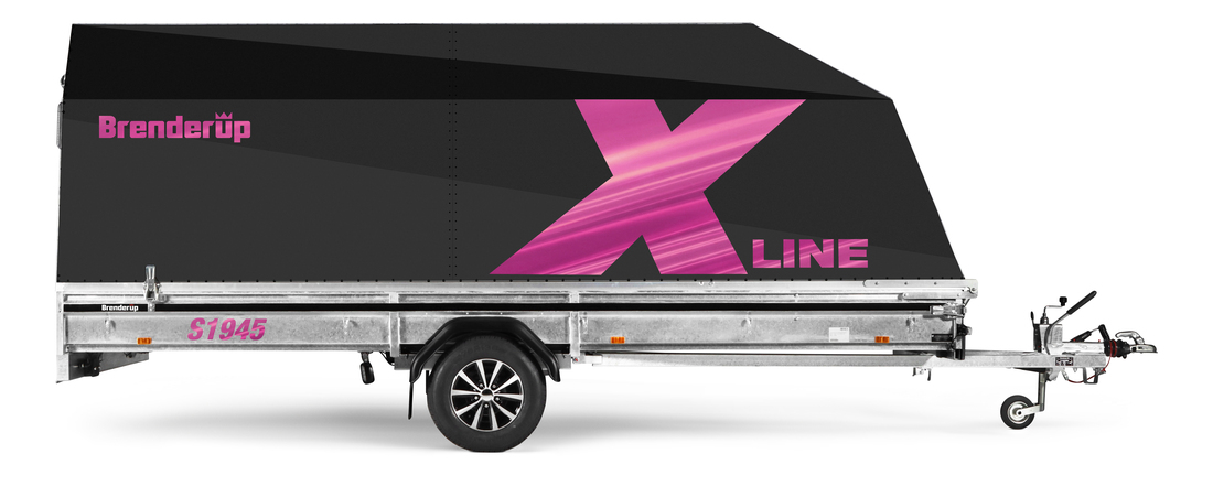 Brenderup Snöskotersläp X-line Svart Aurora Pulse Inline 450L 1240 kg - 4