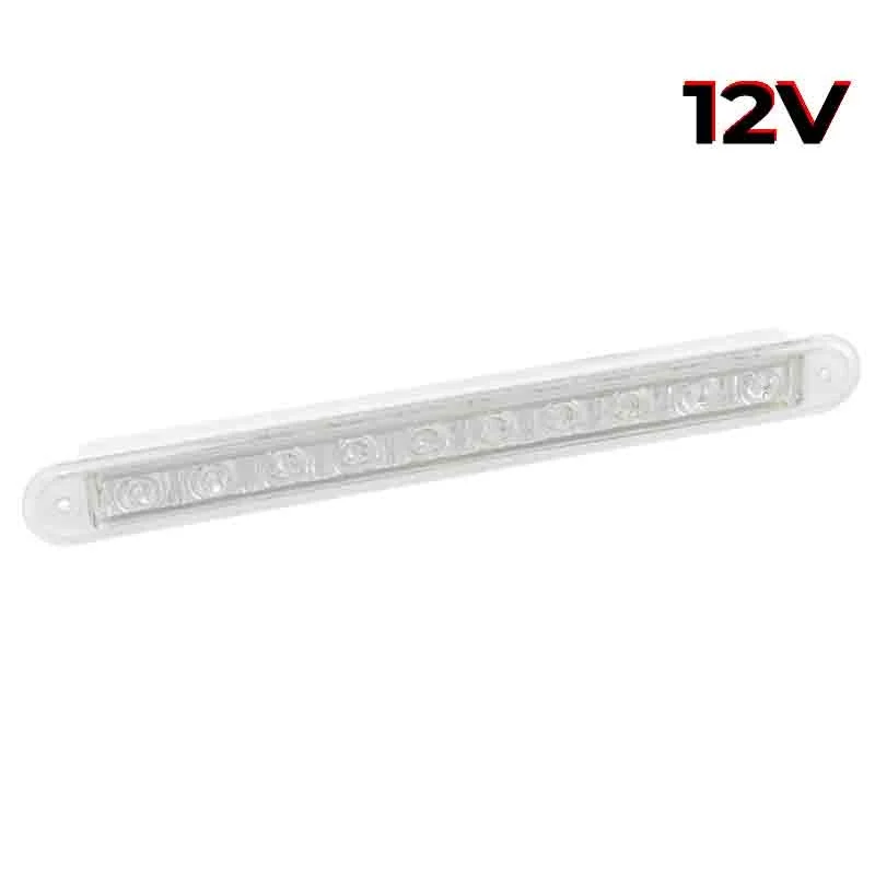 LED reversing light slimline transparent lens 12v 40cm. cable
