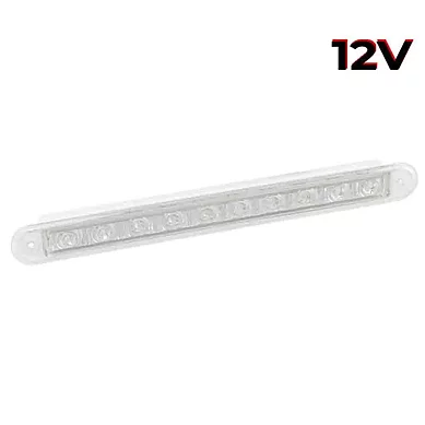 LED Backljus Slimline, transparent lins 12V 40cm kabel