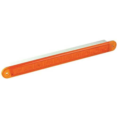 LED Slimline varselslys med amberlinse 12V 40cm kabel - 2
