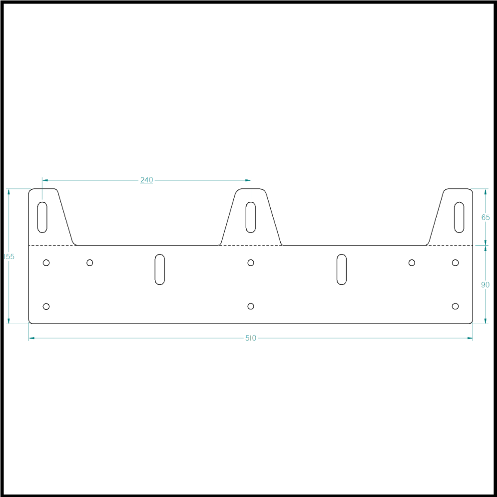Bracket, 3 lights (210-225mm) - 2
