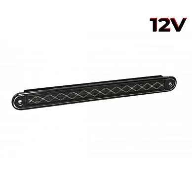 LED kombinationsljus Slimline, svart lins 12V 40cm kabel
