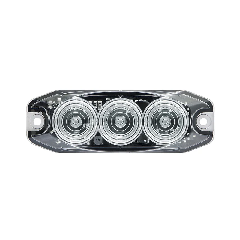 LED kompakt baklys, bromslys med klar linse 12-24V