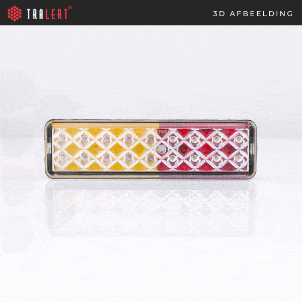 LED Rear light slimline 12-24v 0.18m. cable - 2
