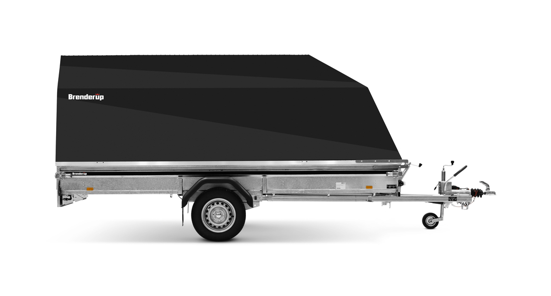 Brenderup Snöskotersläp Serie Standard Outline 370L Aluhuv 1000 kg - 2