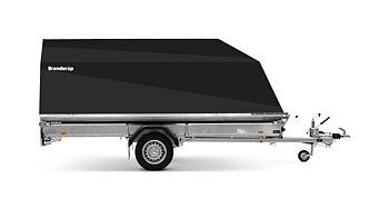 Brenderup Snöskotersläp Serie Standard Outline 370L Aluhuv 1000 kg