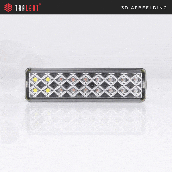 LED Slimline overflatemontert blinklys/positionslys 12-24V 0,18m kabel