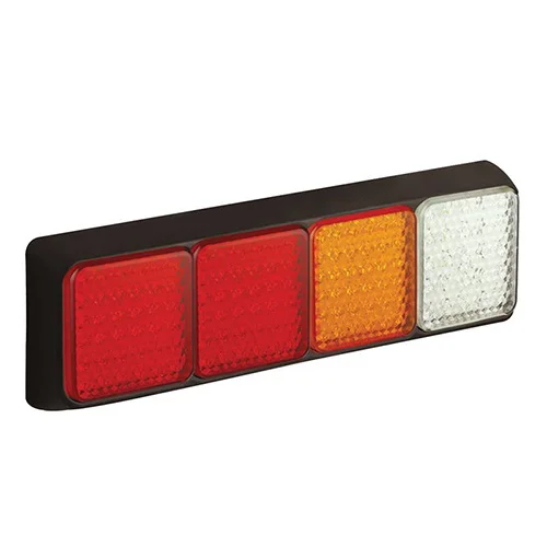 LED Bakljus med svart ram 12-24V 40cm kabel