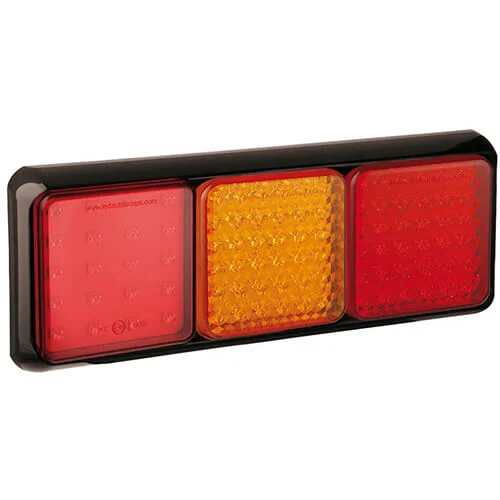 LED Rear light with black bezel 12-24v 40cm. cable