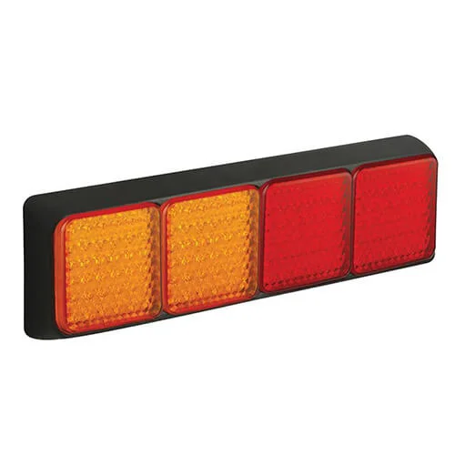 LED Rear light with black bezel 12-24v 40cm. cable