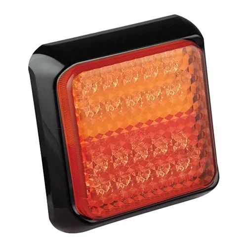 LED Rear light with black bezel 12-24v 40cm. cable
