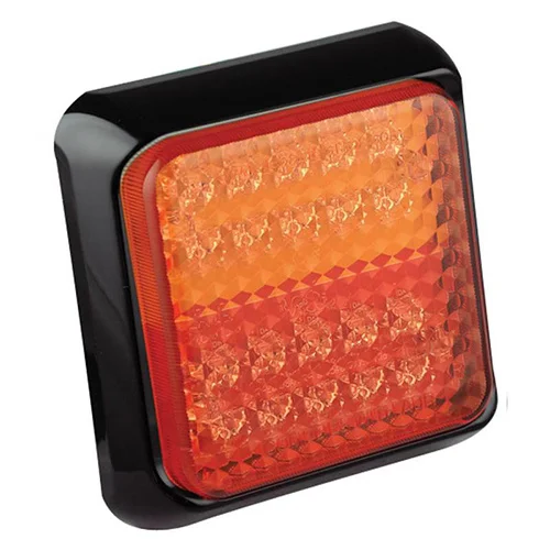 LED Rear light with black bezel 12-24v 40cm. cable