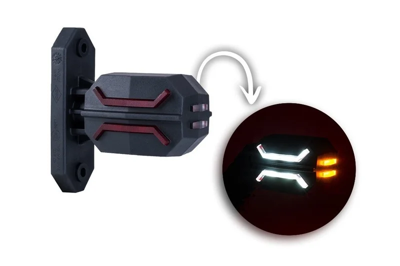 LED Sidemarkeringslys kompakt 12-24V