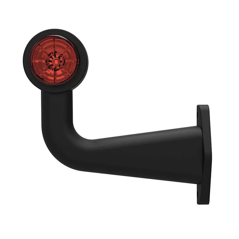 LED broadside lamp with angled stem Left 12-24v 0.75mm². connector - 2