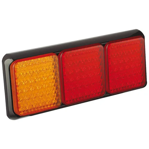 LED Rear light with black bezel 12-24v 40cm. cable M