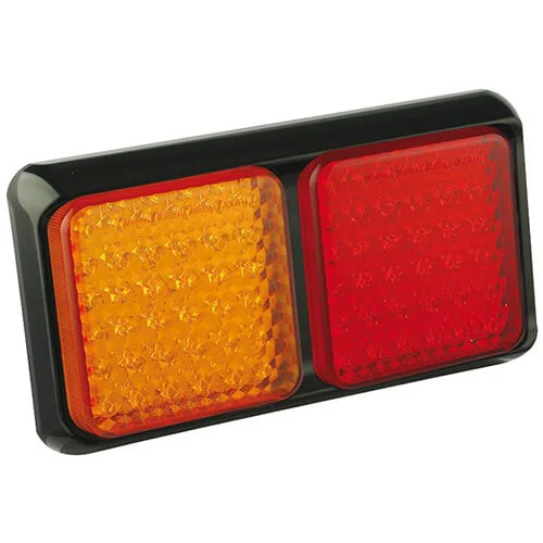 LED Bakljus med svart ram 12-24V 40cm kabel