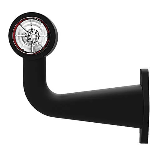LED Sidomarkeringsljus med vinklad arm Höger 12-36V 0.75mm². kontakt - 2