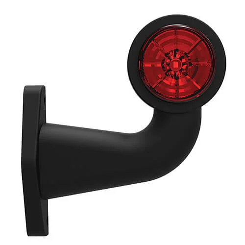 LED Sidomarkeringsljus med vinklad arm Höger 12-36V 0.75mm². kontakt - 2