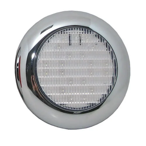 LED reversing light with chrome trim 12-24v 0.15m. cable - 2