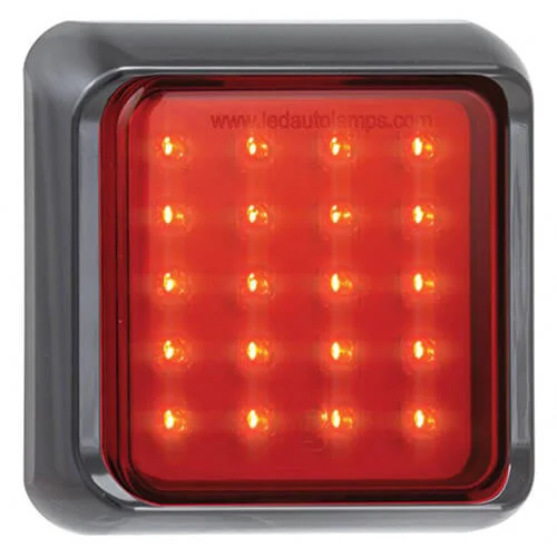 LED fog light with black bezel 12-24v 40cm. cable
