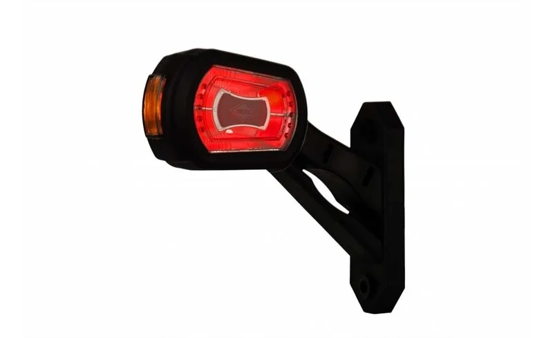 LED Sidemarkeringslys Venstre rød/hvit/gul 12/24V 50cm kabel - 6