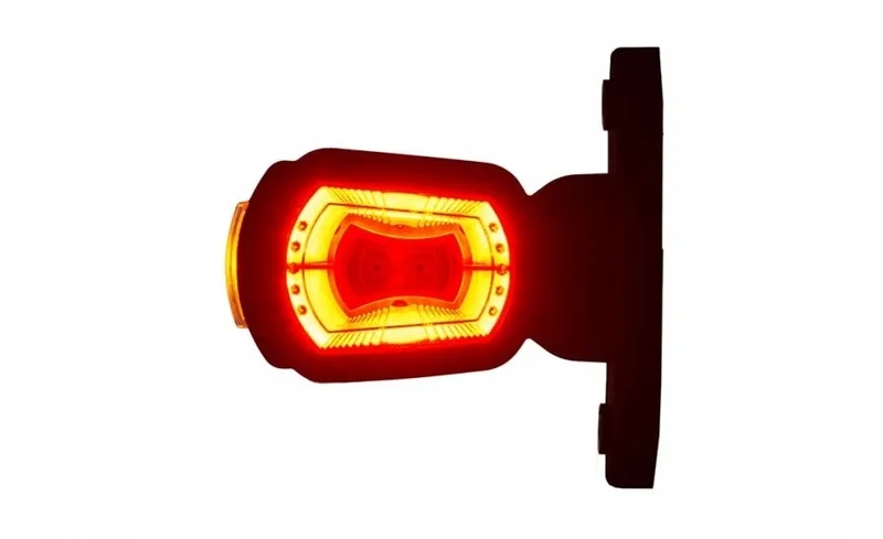 LED Sidemarkeringslys Venstre rød/hvit/oransje 12/24V 50cm kabel - 8