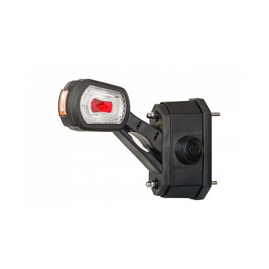 LED Front light left with alarm red/white/amber 12/24v