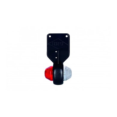 LED Front light right red/white 12/24v 35cm cable