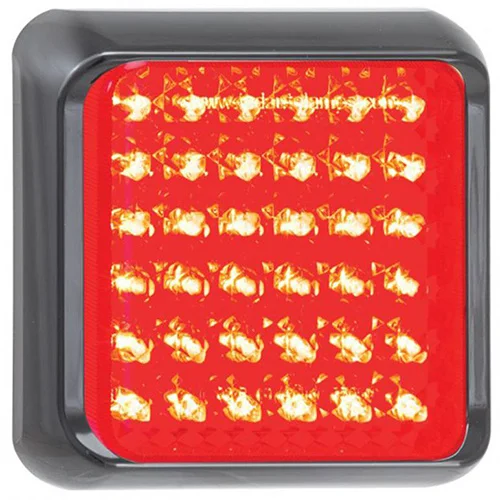 LED bromsljus, Bakljus med svart ram 12-24V 40 cm kabel - 2