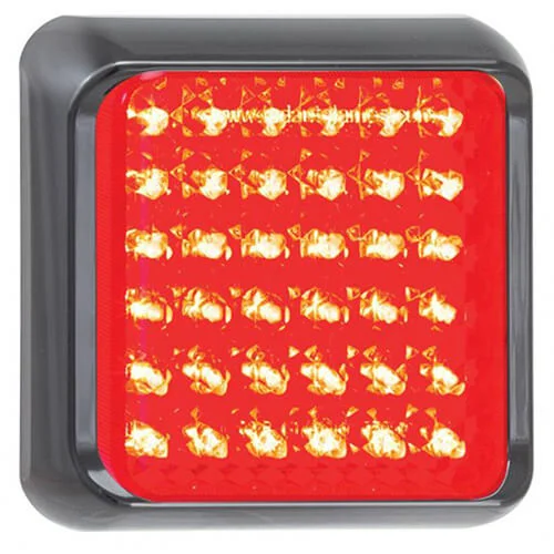 LED brake light, rear light with black bezel 12-24v 40cm. cable