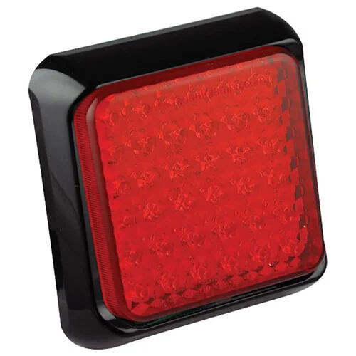 LED brake light, rear light with black bezel 12-24v 40cm. cable - 2