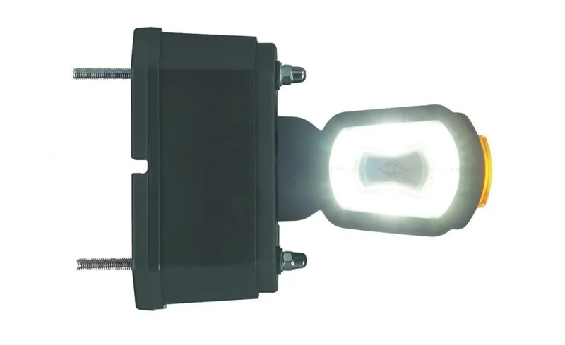 LED Front light right red/white/amber 12/24v 50cm cable